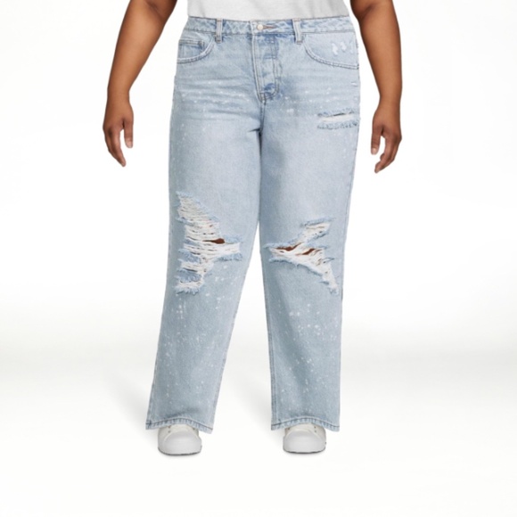 No Boundaries Juniors’ High Rise 90's Jeans - Picture 1 of 4
